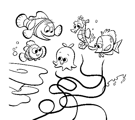 Finding Nemo Coloring Pages on Finding Nemo Coloring Pages To Kids