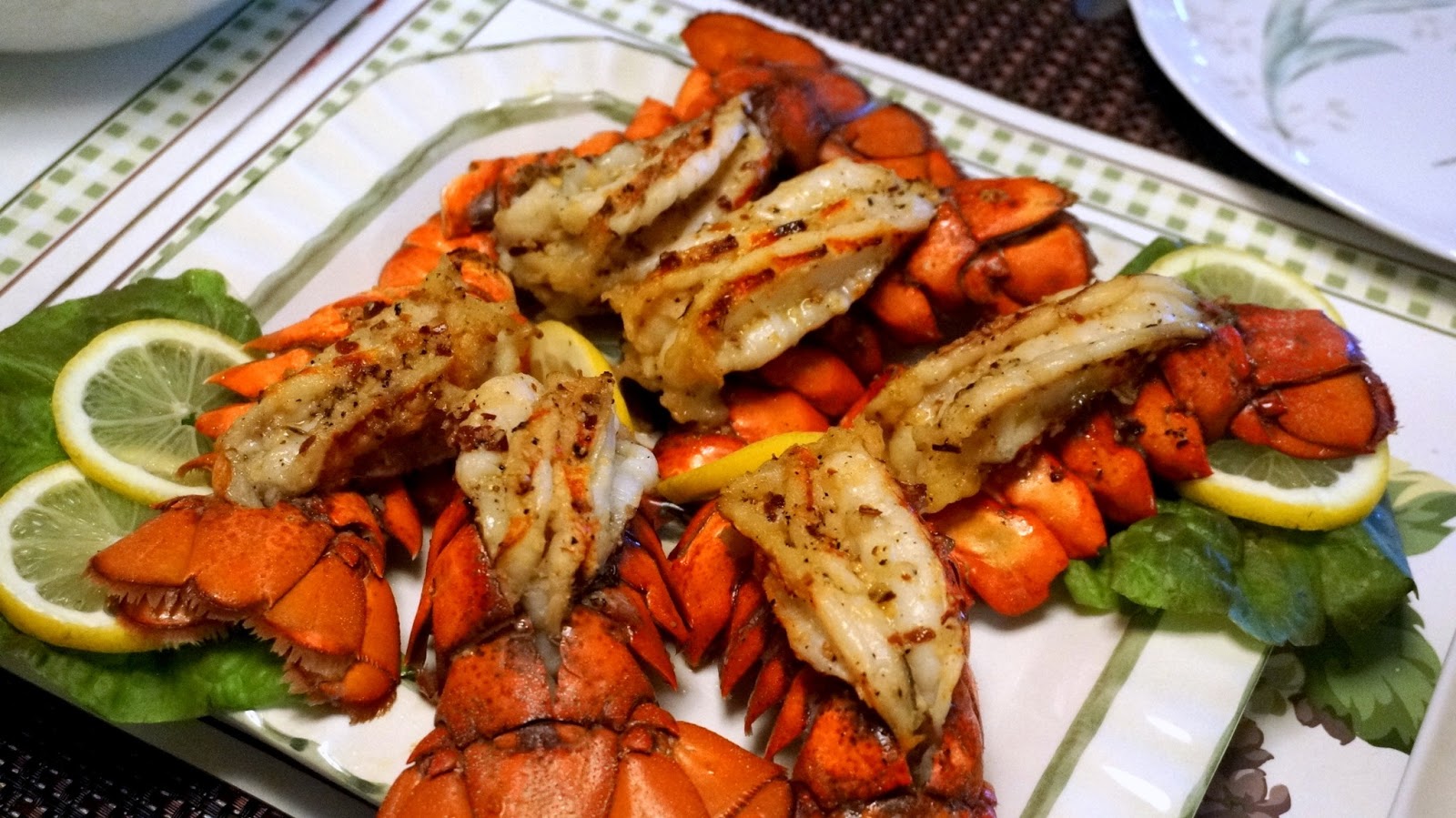 Recipe Butterflied Lobster Tails With Lemon Garlic Butter Sauce and