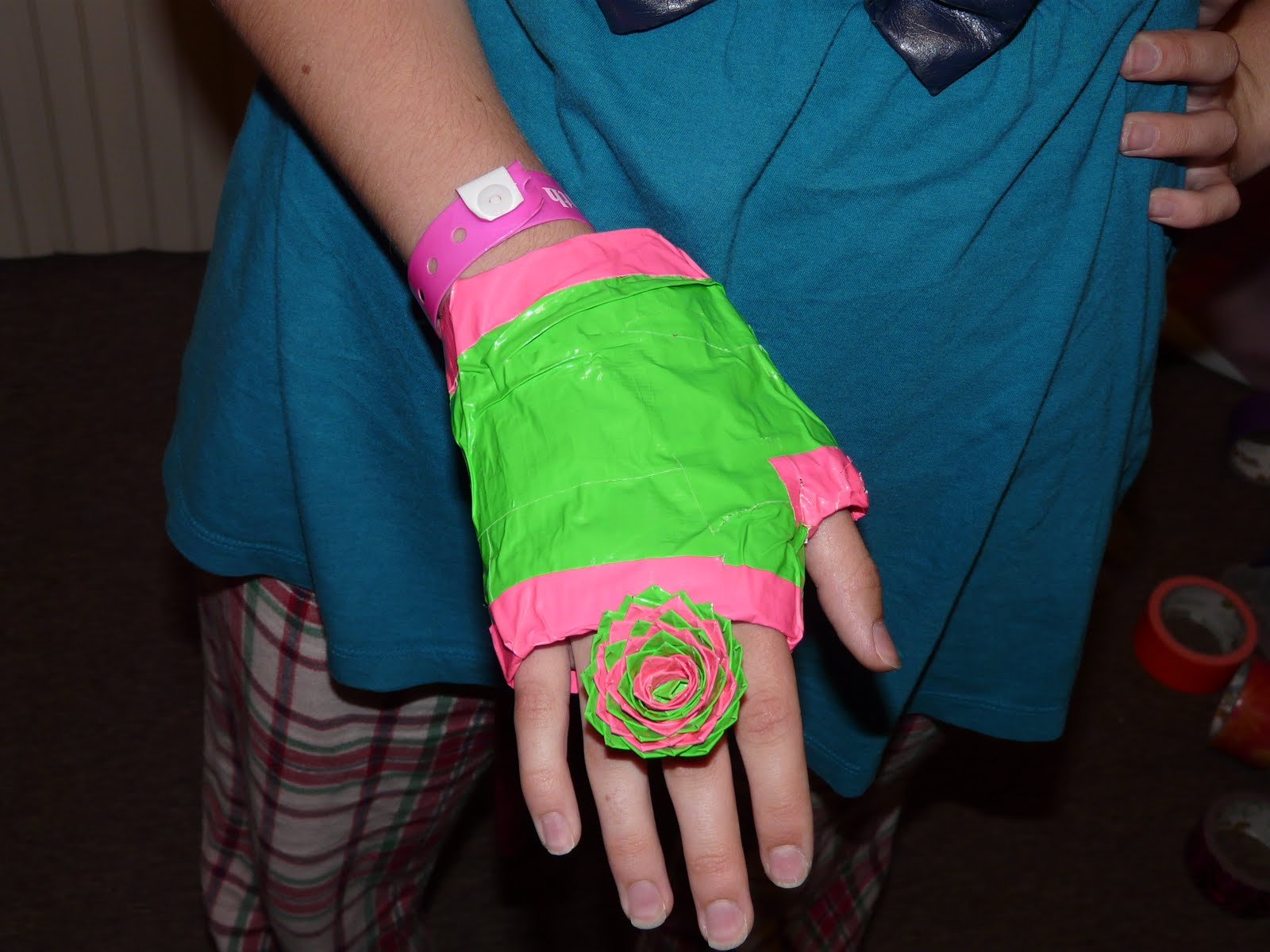 The "Secret" is Gratitude Duct Tape Crafts Gloves