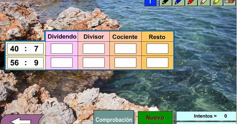 Colegio José Calderón: Relación entre dividendo, divisor, cociente y resto
