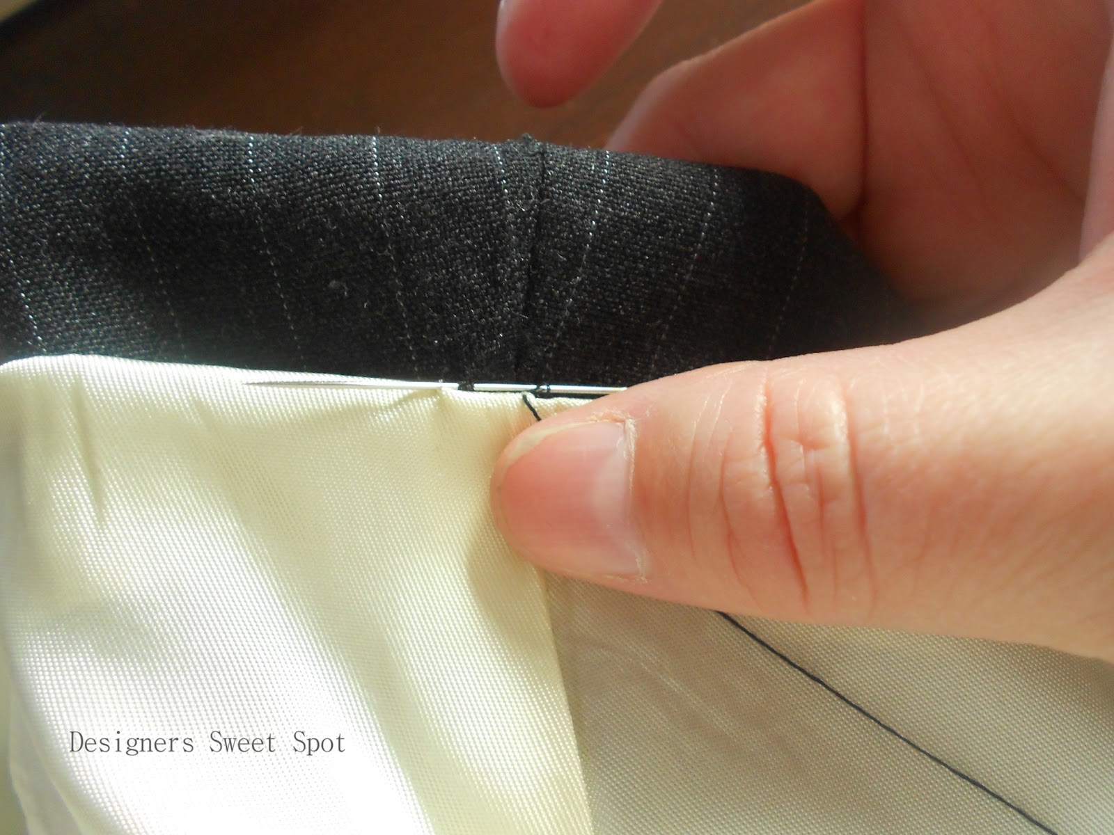 Designers Sweet Spot How to Hem Suit Coat Sleeves