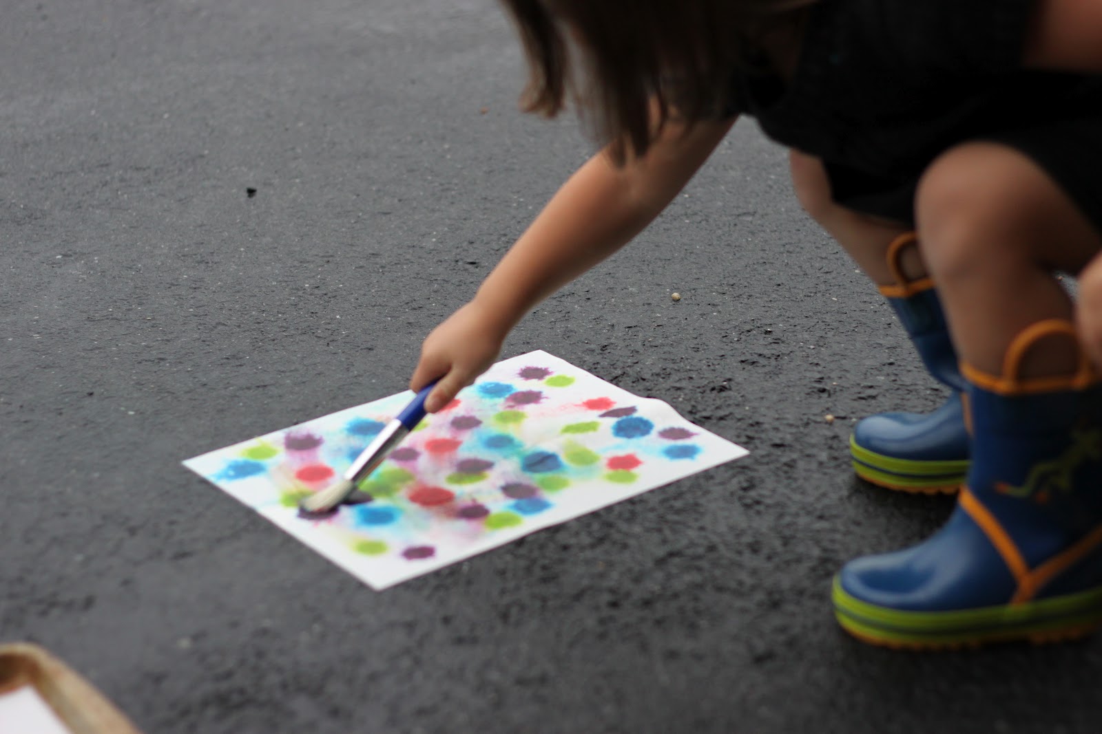 Playing House Painting in the Rain