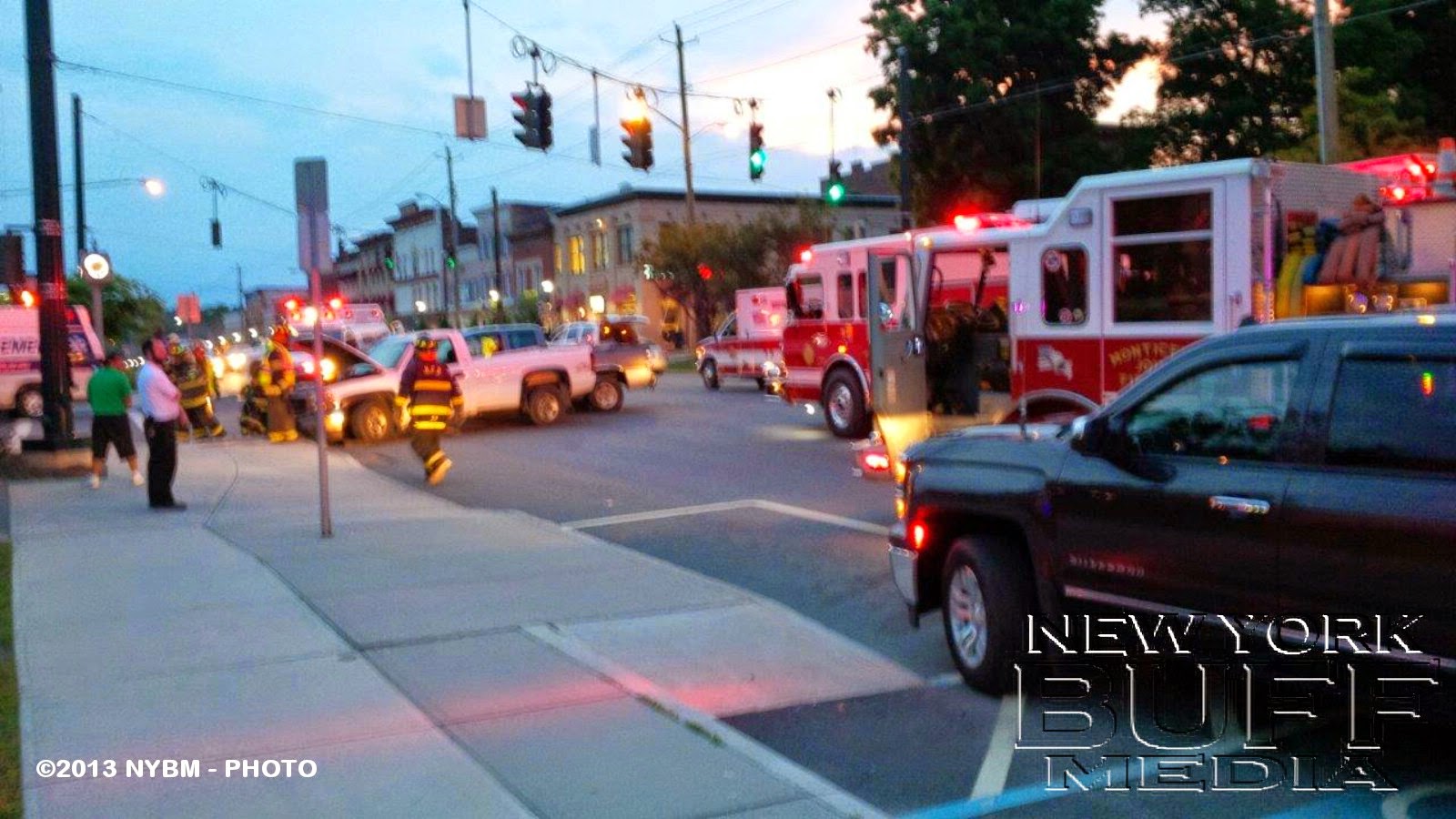 New York Buff Media Monticello FD on scene of a motor vehicle