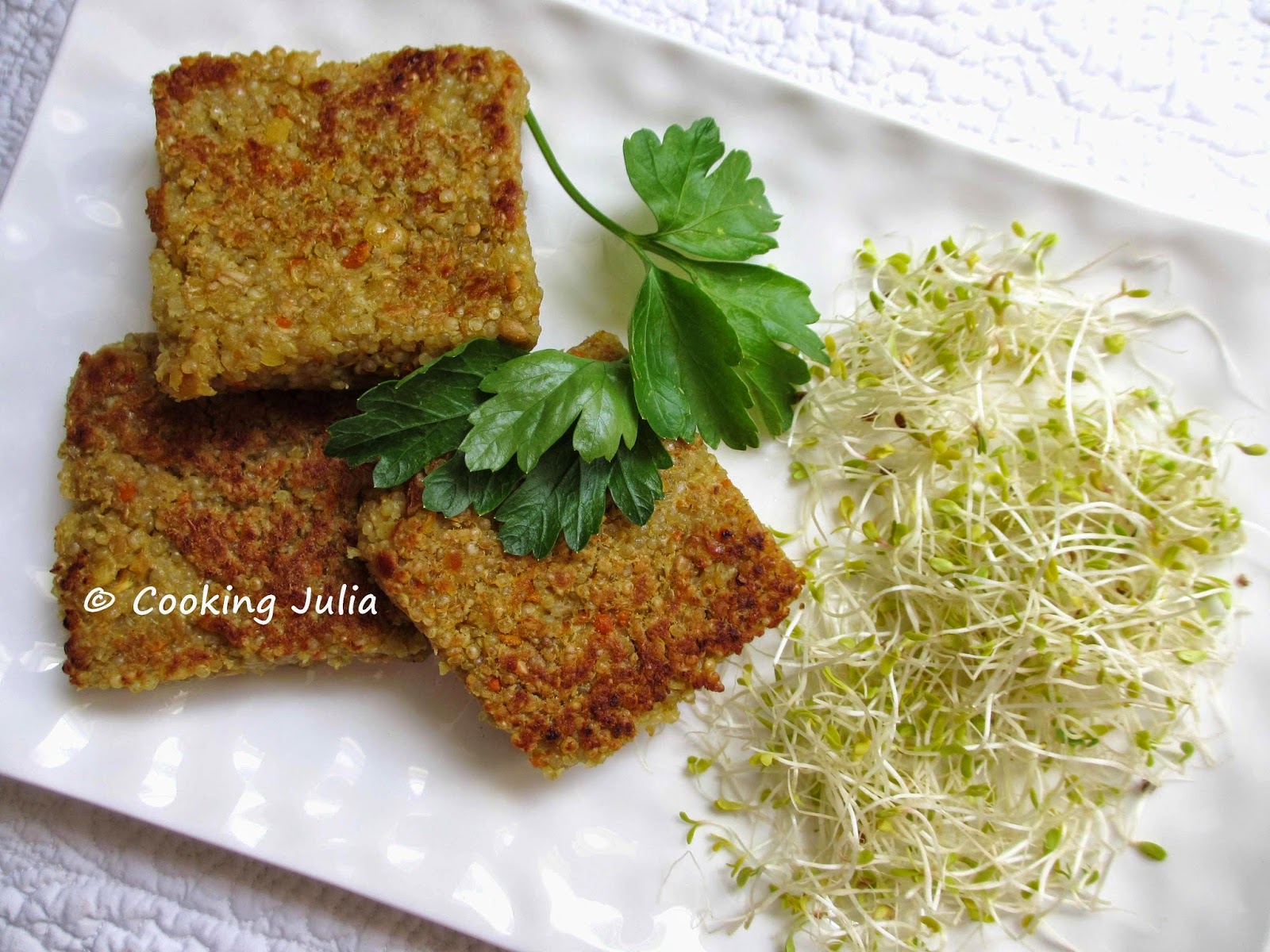 COOKING JULIA CROQUETTES DE QUINOA AU CURRY VEGAN