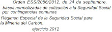 EJERCICIO 2012 COTIZACIONES A LA SEGURIDAD SOCIAL