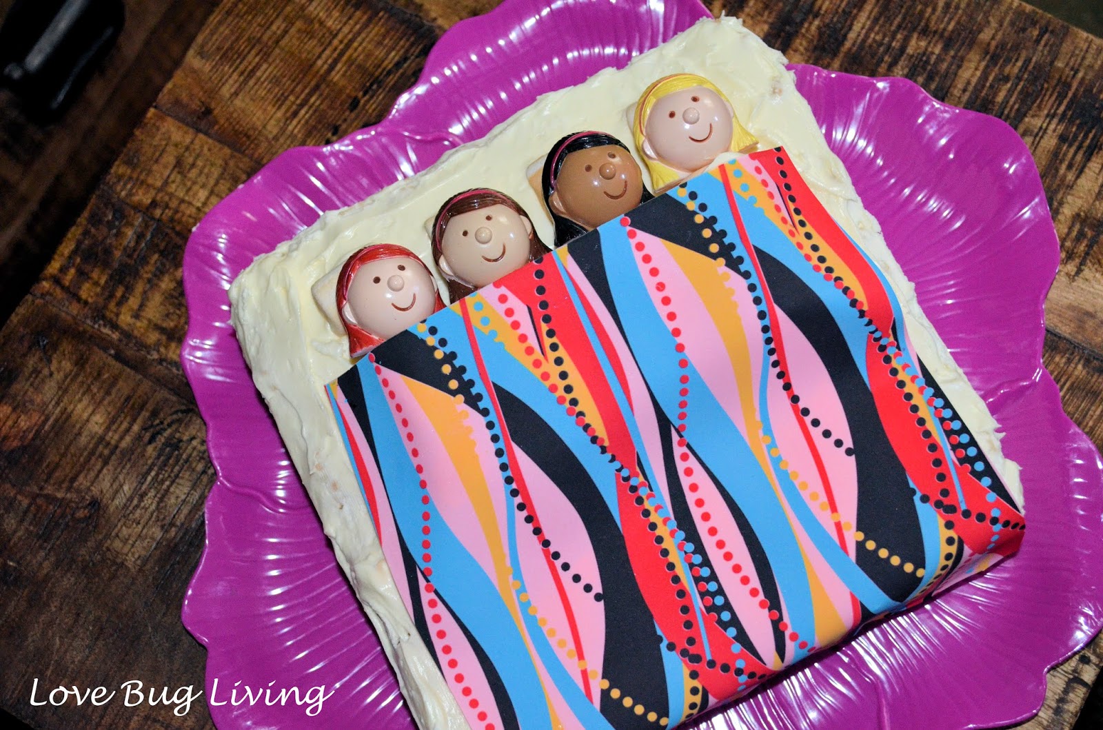 Love Bug Living Rice Krispie Sleepover Cake