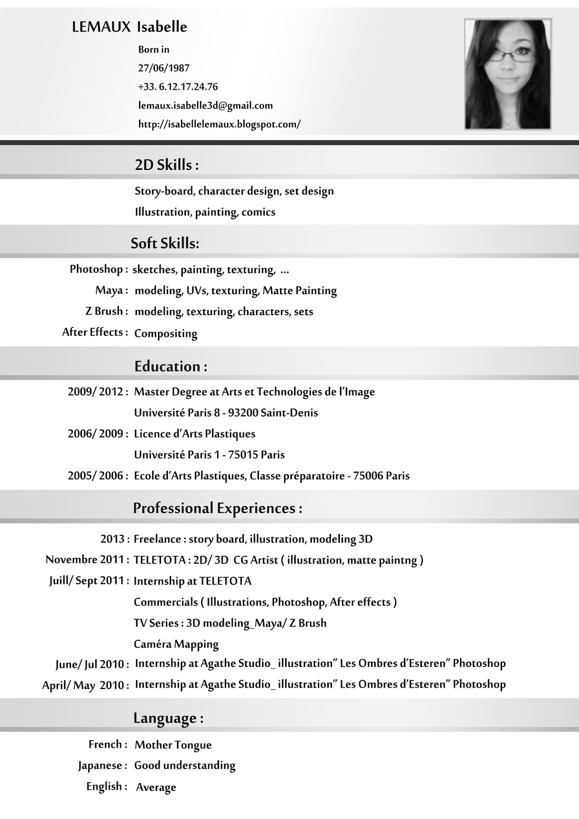 curriculum vitae british pronunciation