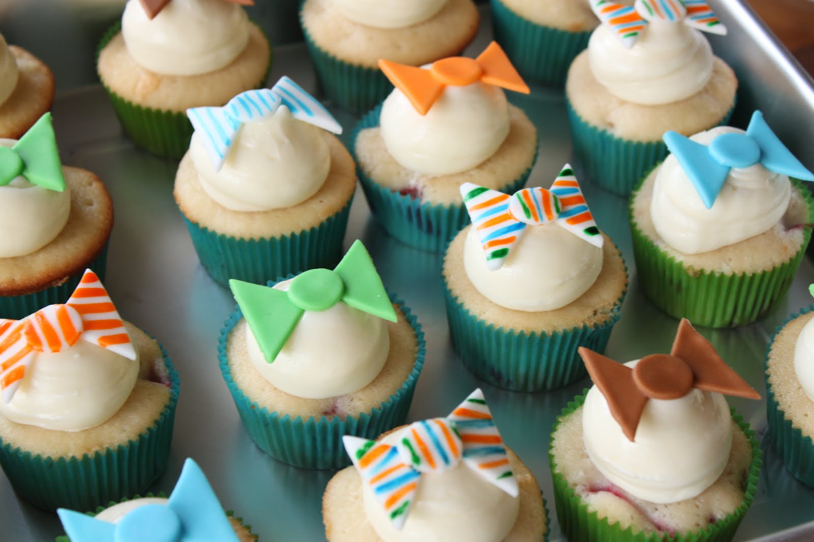 Crave. Indulge. Satisfy. Bow Tie Cupcake Toppers