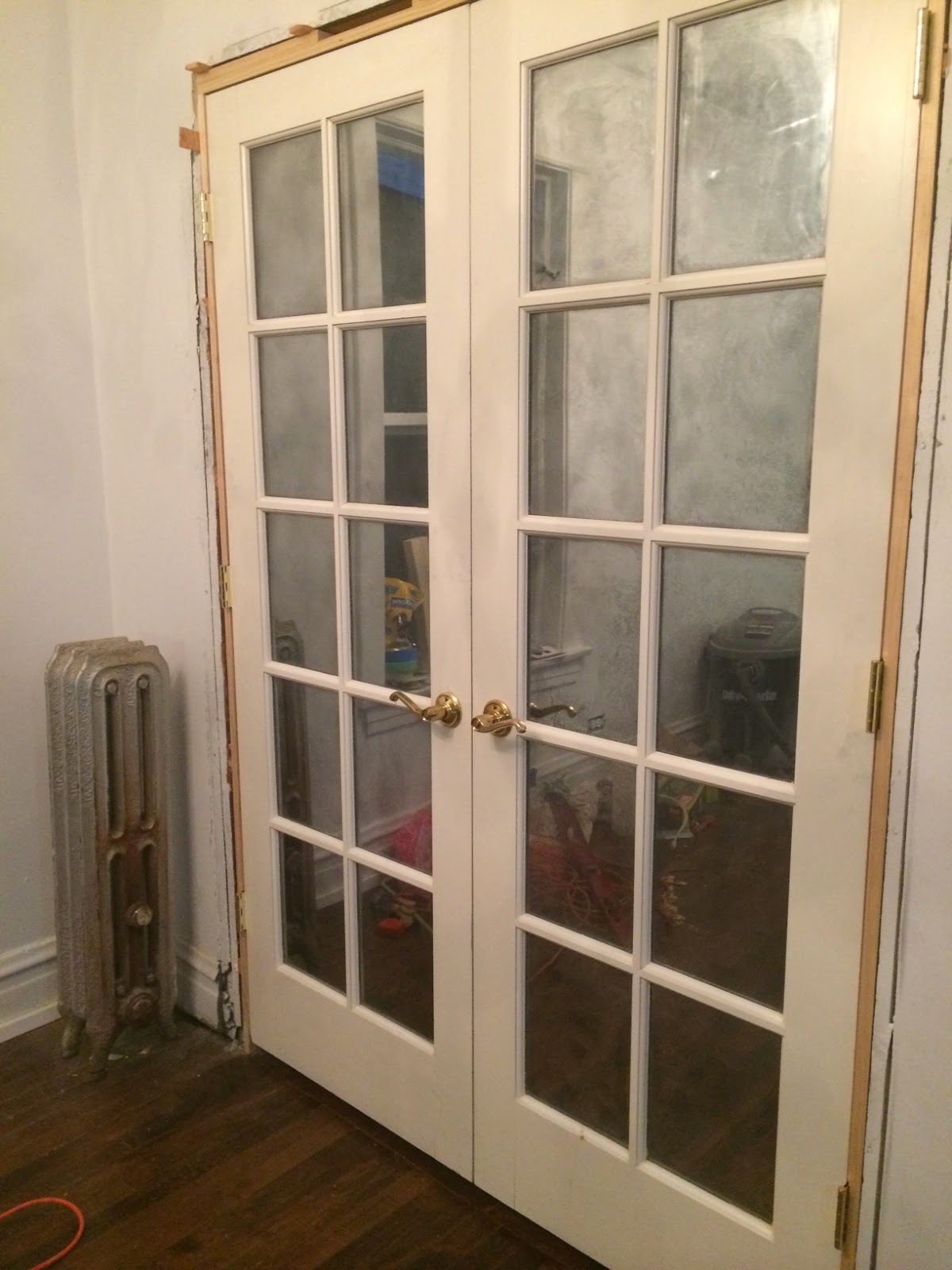 Mulford Rowhouse Diy Mirroring French Doors With Mirror