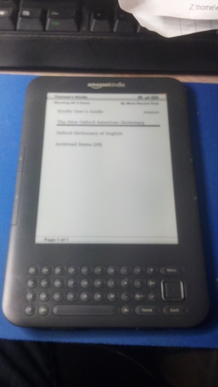 Siliconfish Repaired Kindle 3 Keyboard 3g That Was Freezing
