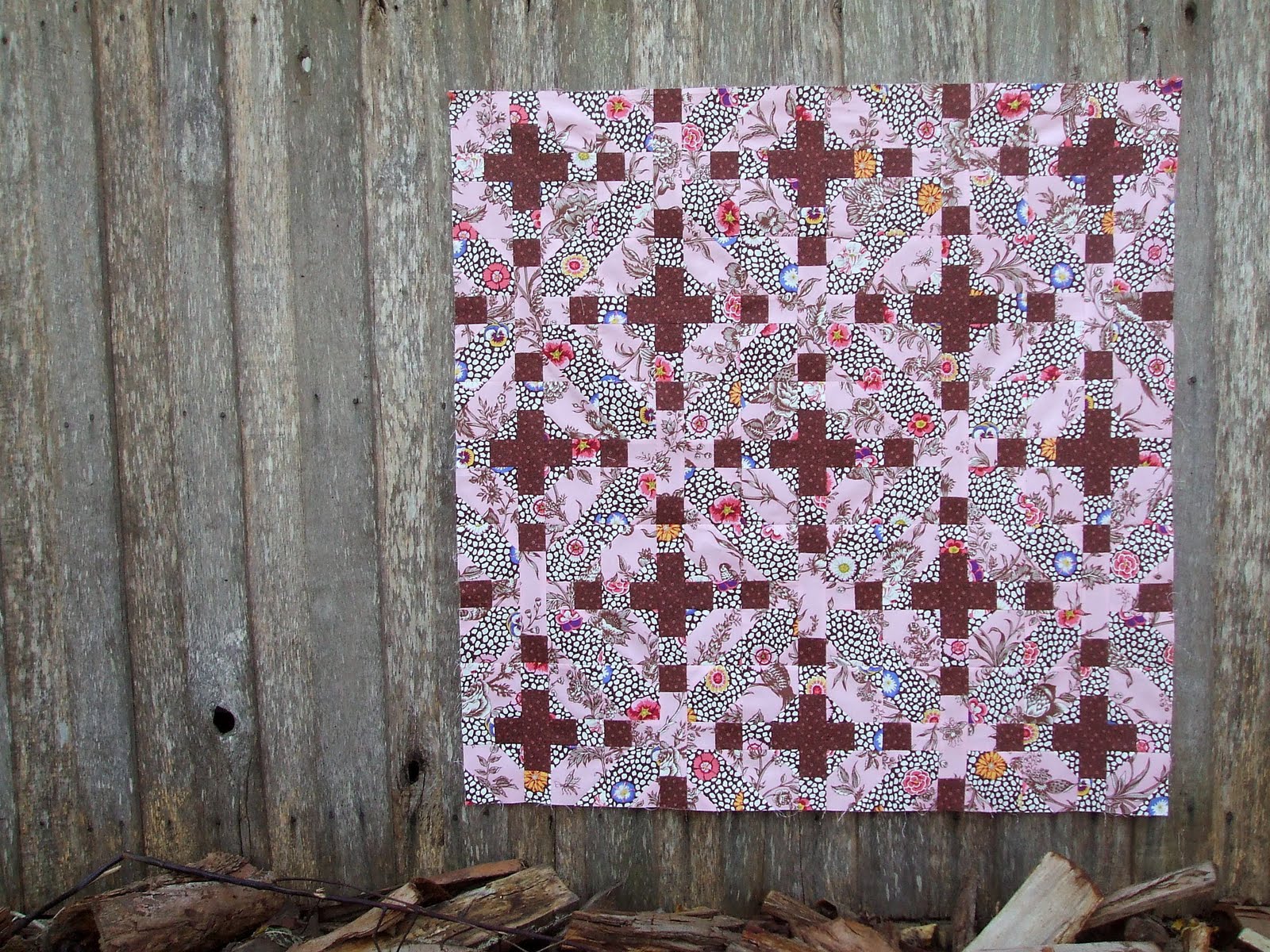 Cabbage Quilts Japanese x and + Quilt Top