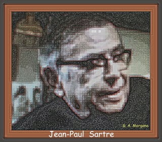Jean-Paul Sartre, nato a Parigi nel 1905 - scomparso a Parigi nel 1980.