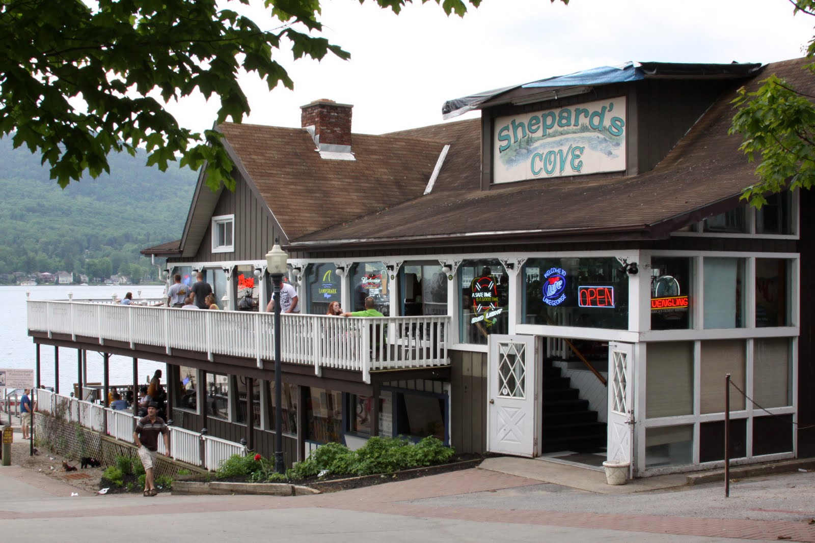 High Peaks Happy Hour Shepard's Cove Lake The Adirondack