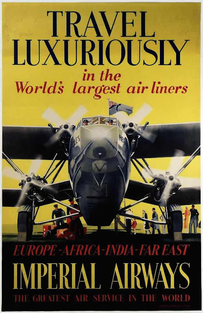vintage everyday: Vintage British Aviation Posters between 1920's-30's