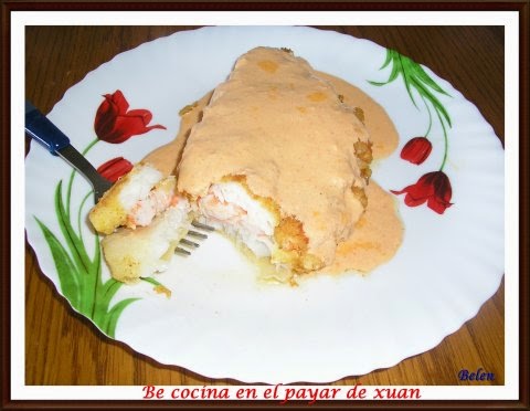 Gallo Relleno De Langostinos
