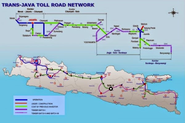 Trans-Java Toll Road Network