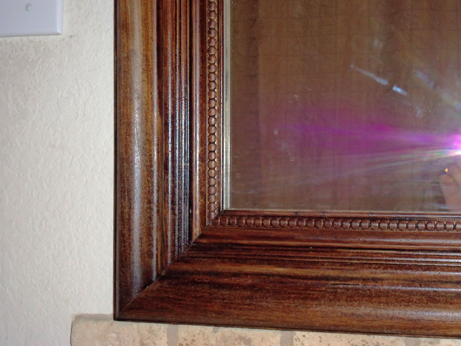 How to glue wood moulding to a mirror to create a faux frame