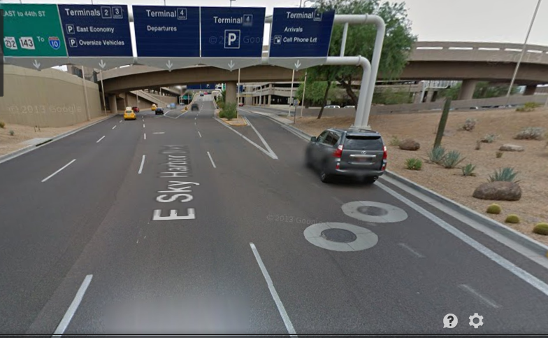 Entrance to Terminal 4 Parking Garage at Sky Harbor Airport | Sky