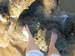 Feet meet the Pacific Ocean!