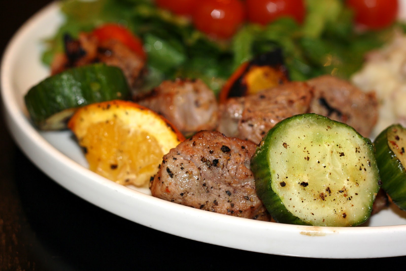 what's for dinner? mojo pork kebabs... 55 minutes, plus marinating