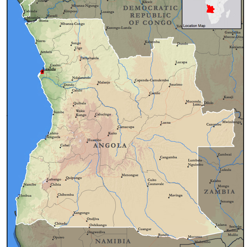 Angola Mission Map