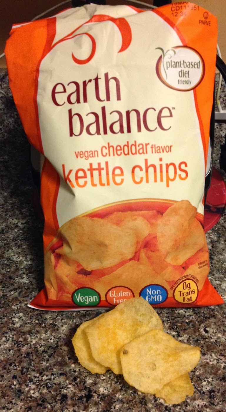 StayatHome Vegan Review Earth Balance Vegan Cheddar Kettle Chips