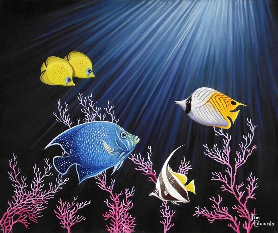 Semicircle Angelfish 20 x 24