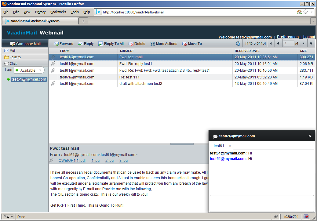 web based chat application in java