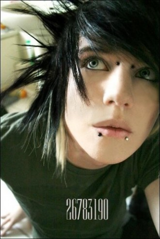 brown hair emo haircut. emo hairstyles for boys with