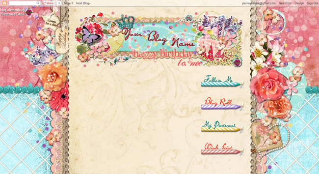 Plumrose Lane - Themes: Queen for the Day - designer blog theme