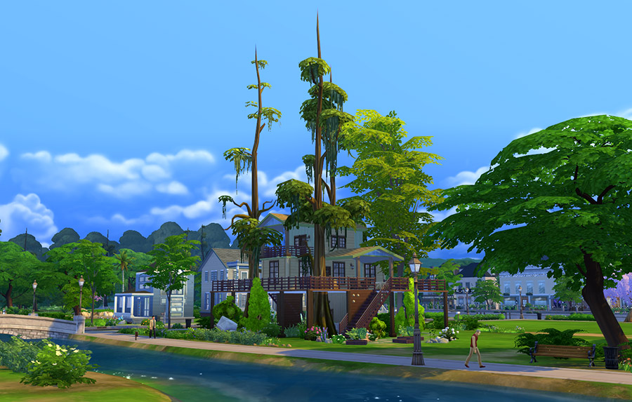 Urban Treehouse Sims 4 Houses