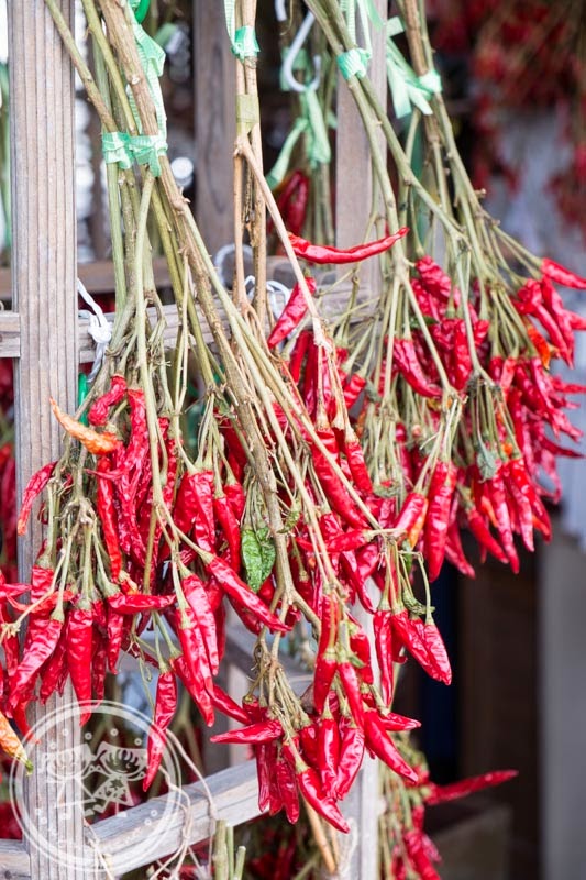 Chili drying at Ogimachi Village Shirakawa-go