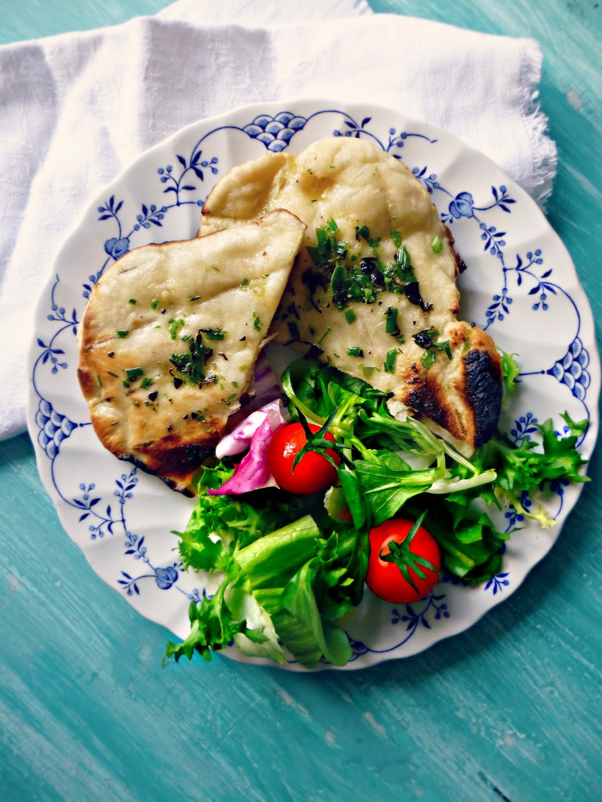 The Spoon and Whisk Easy BBQ Flatbreads with garlic herb butter