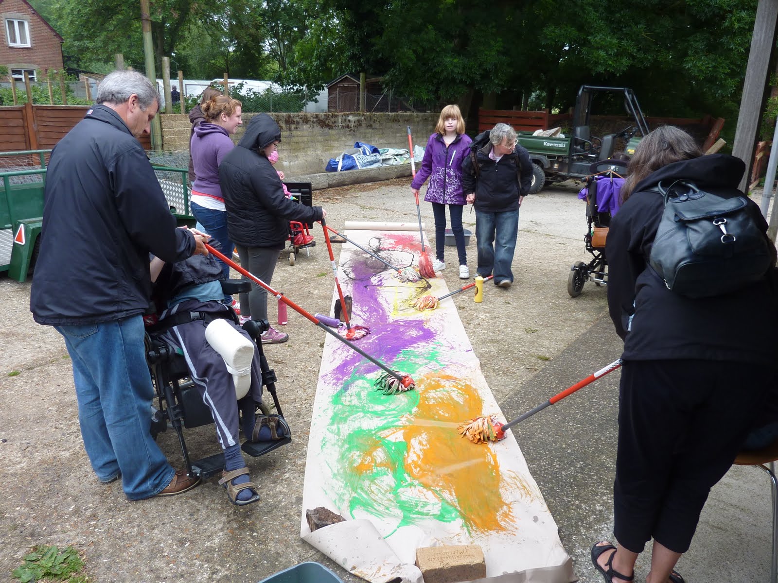 Cinnabar eco creative Its all about the colour more mop painting