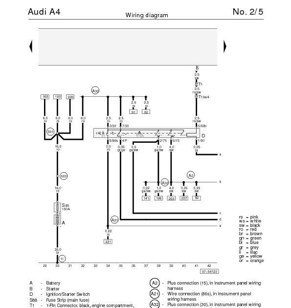 The Audi A4 U0026 39 S Wiring Diagram For Ignition  Starter Switch