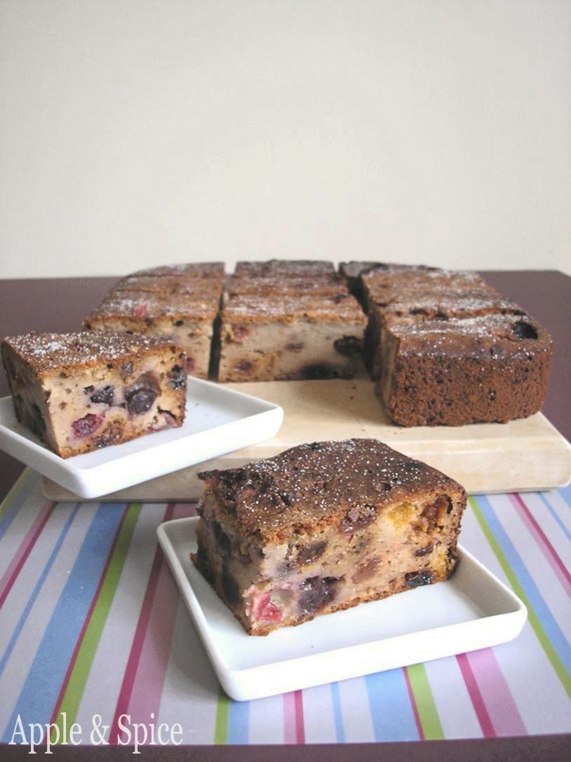 Apple & Spice Berry & Almond Muffin ‘Bread’ Pudding