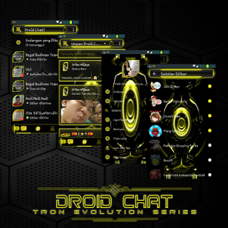 Droid Chat! V6.8.10 Tron Evolution Series (Yellow Theme) Apk