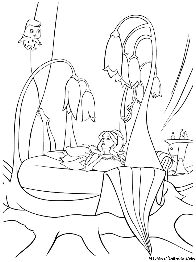 Mewarnai Barbie Fairytopia | Mewarnai Gambar