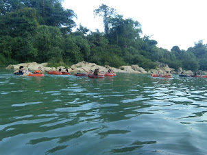 TUBING on the Nam Song river in Vang Vieng.
