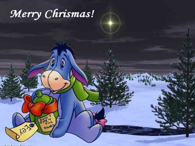dailyrambler Christmas Eeyore Desktop Wallpapers
