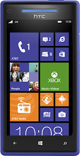 HTC PM23300 - Windows Phone 8X 4G with 16GB Mobile Phone - Blue (AT&T)