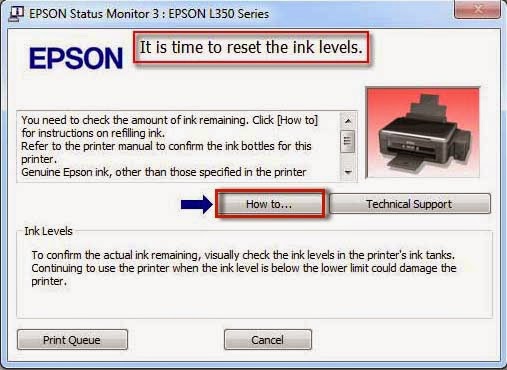 Cara Reset Ink Level Printer EPSON l350 Cara Reset Ink Level Printer EPSON l350