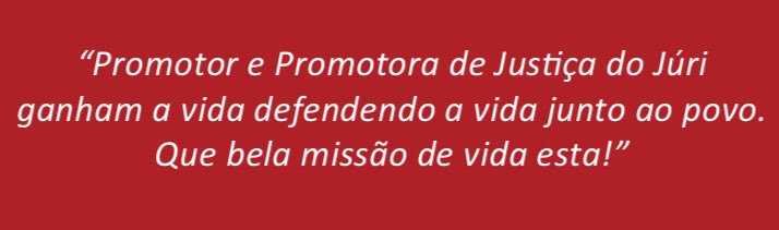 Decálogo do Promotor do Júri