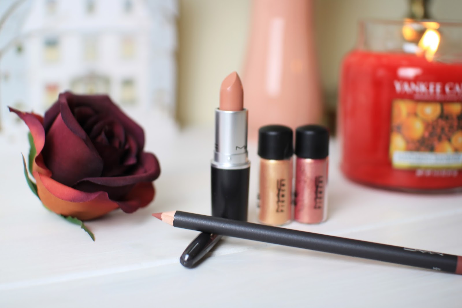 Mac Whirl, Honeylove and Melon and Rose Sized to Go Pigments Inthefrow