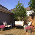 Our new outdoor room and platform deck