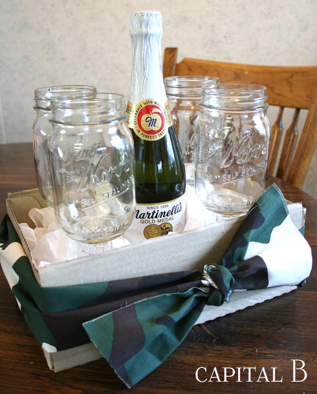 Capital B Mason Jar Wine Glasses Tutorial