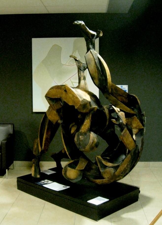 Art at the Edge Life sized Judo sculpture by Sophie Dickens