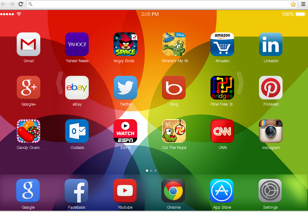 اخيرا YourChromium بين يديك ادخل وجلرب Ios7+home