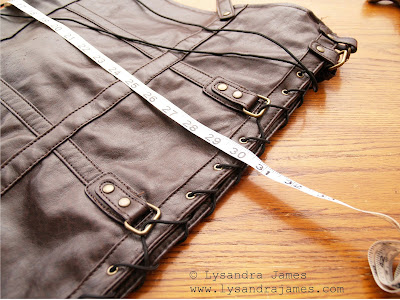 How to make a corset...from a purse! - www.LysandraJames.com