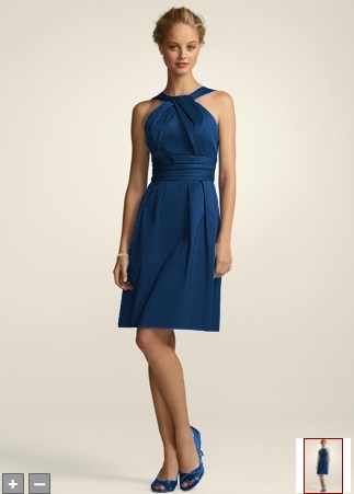  Bridal we decided on this classic and flattering dress in marine blue